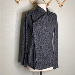 GH Bass & Co Knit Asymmetrical Zip Up Size S